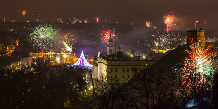 Naujųjų metų fejerverkai Lietuvoje